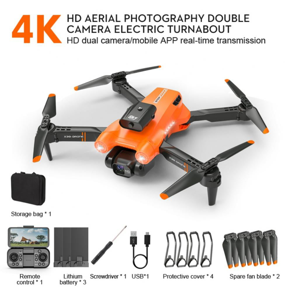 RC Drone 4K HD with ESC Lens Camera Professional Aerial Drones, Click Altitude Hold, WiFi FPV - Walmart.com