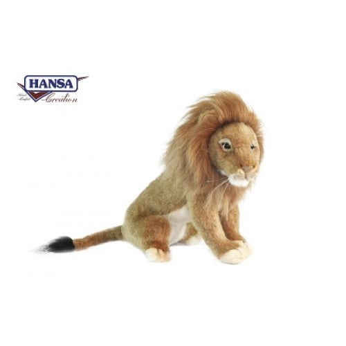 Hansa Seated Lion Plush Toy