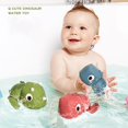 thumbnail image 2 of Juguetes de baño para bebé, dinosaurio de dibujos animados, flotador de agua, juguetes de natación, regalos para niños, 2 of 4