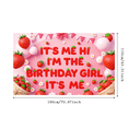 thumbnail image 4 of Strawberry Theme Birthday Banner Birthday Girl Decorative Design Balloon Decoration for Kids Party Indoor Decoration Photo Shoot, 4 of 9