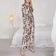 thumbnail image 3 of Balery Modern Life Conjunto de Pijama con Estampado para Mujer, Conjunto de Dos Piezas con Manga Larga, Ropa de Dormir Suave con Bolsillos, Pijamas Cómodos-XX-Large, 3 of 7