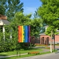 thumbnail image 6 of Easygdp Rainbow Colored Garden Flag Yard Flag Welcome Flag, Double-Sided, Weather Resistant for Outdoor Decor - 28"x40", 6 of 9