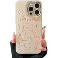 thumbnail image 6 of Designed for iPhone Case,Cute Hollow Cat Lucky Silicone Shockproof Protective Cover Phone Case (iPhone 14 Pro,Silver), 6 of 6
