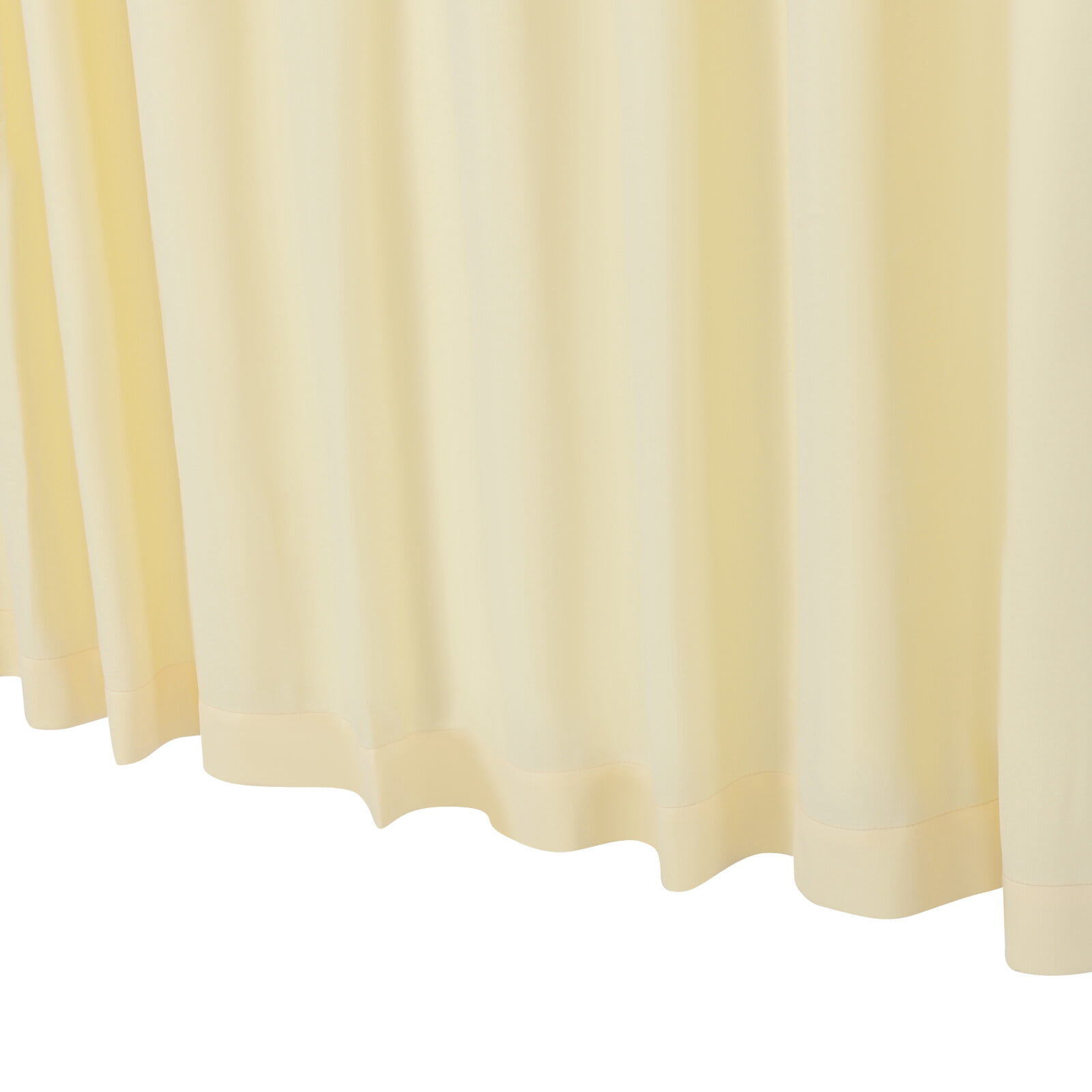 DENEST 12ft x 8ft Beige Privacy Room Divider Curtain with Mesh Top Grommets - Durable 100% Polyester Fabric