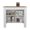 White + Brown, variant on Xukmct Wood Kitchen Island with 3 Open Shelves, White Gray