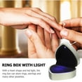 thumbnail image 3 of unbranded Led Ring Box 1Set Golden Heart Shape With Automatic LED Lighting, 3 of 4