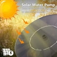 thumbnail image 3 of Solar Fountain Round Pond Pump Fountain Solar Pump Fountain for Garden Ponds Fish Tank Garden Solar Fountain Pump Water Feature Built-In Solar Panel Battery, Water Circuit (6 Nozzles), 3 of 7