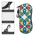 thumbnail image 5 of ZICANCN Sunglasses Soft Case, Geometric Morocco Style Shape Neoprene Zipper Eyeglass Case for Men Women, 5 of 9