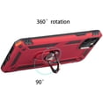 thumbnail image 4 of Dream Wireless  5.4 in. Rubberized Hybrid Protective Case with Shock Absorption & Built-In Rotatable Ring Stand for iphone 12 Mini, Red, 4 of 5