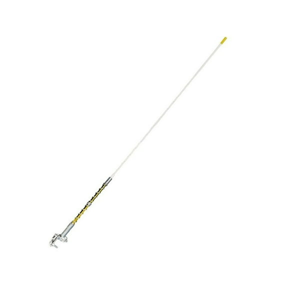 Yellow Whip Antenna Stainless Steel 48 inches with Support for Truck Non-Tunable