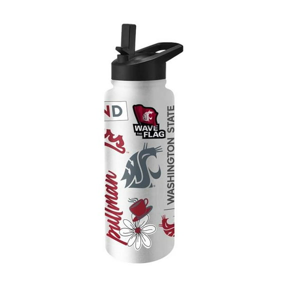 Logo Brands 238-S34QB-63 Washington State 34 oz Native Quencher Bottle