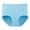 Light Blue, variant on SIYUDAN Womens Solid High Waist Plus Size Menstrual Pants Cotton Underwear, Size XL