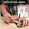 thumbnail image 3 of Juego Lápices Carpintero con Punta 55 mm - 2 Lápices Marcado Orificio Profundo con 4 Cajas 36 Minas Repuesto, Funciona con la Tapa Puesta, Ideal para Bricolaje F, 3 of 5