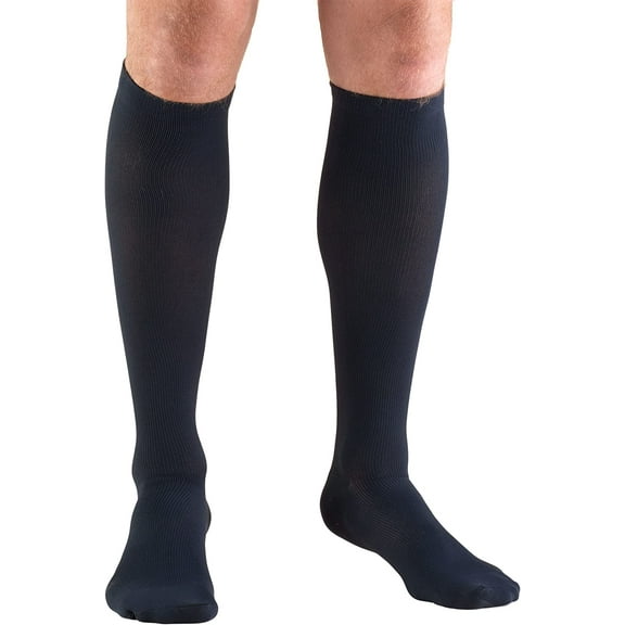TRUFORM Men's Dress Socks 20-30mmHg (Navy) X-Large