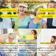 thumbnail image 6 of MetalJC Stainless Steel Medical Alert ID Bracelet for Women, Engraved Warfarin User, 6 of 6