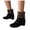 Black, variant on Womens Suede Plush Mid Calf Black Boots Comfortable Wedge Orthopedic Booties Winter Warm Slip On Dress Shoes