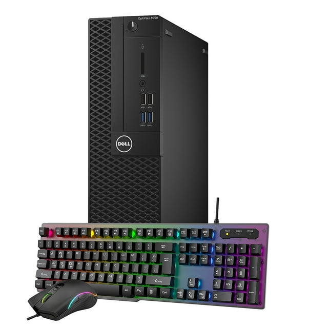 Dell Optiplex Ordinateur de Bureau Gaming avec AMD Radeon RX 550 4 Go DDR5 /Intel i5 6500 jusqu'à 3.6GHz / 16 Go RAM 256 Go SSD / Windows 10 Professionnel 64 Bits