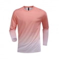 thumbnail image 4 of Gamivast Men's Long Sleeve Running T Shirts Gradient Color Crew Neck Athletic Tops Quick Dry Breathable Gym Workout Sports Tees Reflective, 4 of 5