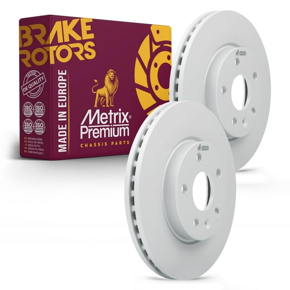 Metrix Premium Chassis Parts - 10.87 inch (276mm) 2 PC Front Coated Vented Disc Brake Rotor Fits 2010-2019 Chevrolet Cruze, 2012-2020 Sonic, 2016 Cruze Limited, 2016-19 Volt, 17-23 Bolt EV, Bolt EUV