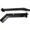 thumbnail image 2 of Black Angled Spring Loaded Mud Flap Hanger Bracket Set 1-1/8" Bolt Spacing 27.5" Length fit for Semi Trucks, 2PCS, 2 of 9