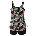 thumbnail image 5 of Summer Savings Akafmk Tankini Swimsuits for Women Loose Fitting Floral Printed Swim Tops with High Waisted Boyshorts Two Piece Bathing Suits Comfortable Athletic Swimwear, Sizes S-2XL, 5 of 5