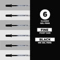 thumbnail image 2 of Sakura Gelly Roll Gel Pens - Fine Point Ink Pen for Journaling, Art, or Drawing - Classic Black Ink - Fine Tip - 6 Pack, 2 of 6