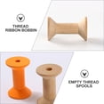 thumbnail image 3 of STRANDCHIC 50Pack Unfinished Wood Spool Cylindrical For Diy Craft And Handicrafts, 3 of 8