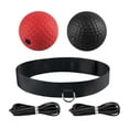 thumbnail image 1 of jinwen Bandeau de Balle de Boxe Pratique de Punch Balle de Boxe Réactive Balles Rouge et Noir, 1 of 9