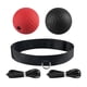 thumbnail image 1 of Diadema con pelota de reflejos de boxeo con bolsa de almacenamiento que mejora la velocidad de reacción en MMA Boxeo Rojo y negro, 1 of 9