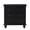 Black, variant on GZXS Modern 3-Drawer Nightstand with Pull-Out Tray, MDF Bedside Table with Rubber Wood Legs, Easy Assembly, 27.6"L x 16.5"W x 27.6"H (Blue)