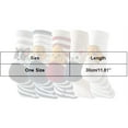 thumbnail image 2 of Yuanlong Womens Socks 5-Pairs Polka Dot Cute Dog Head Print Crew Socks Soft Breathable Casual Spring Wear Lady Mid Socks, 2 of 2