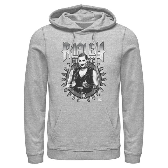 Mens WWE Ripley Black and White Photo Lightweight Hoodie