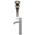 thumbnail image 1 of American Imaginations AI-29493 Deck Mount CUPC Approved Lead Free Brass Faucet Set In Brushed Nickel Color - Overflow Drain Incl., 1 of 5