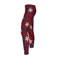 thumbnail image 5 of Qulqfy Gym Leggings for Women Red Christmas High Waisted Track Lounge Plus Size Casual Plaid Leggings Women Pants L, 5 of 9