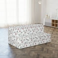 thumbnail image 2 of Floral Foldable Mattress, Soft Grey Leaves Roses Art, 78.7" x 47.2", Blush Pale Taupe, by Ambesonne, 2 of 4