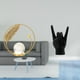thumbnail image 2 of Figura Decorativa De Bola De Cristal De Metal, Soporte Para Escritorio, Chimenea, Dormitorio, Sala De Estar, Oficina. Escultura Creativa De Dedos Con Gesto De Roca, Ideal Para Decoración De, 2 of 8