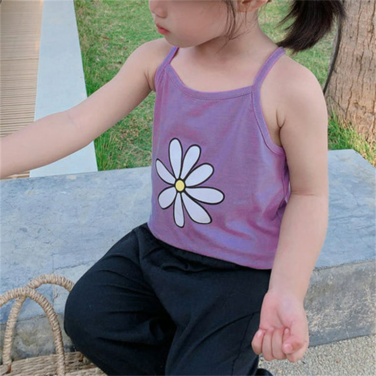 Overall for Baby Girl Toddler Girl Shirt 2t Summer Tank Top For