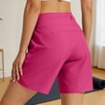 thumbnail image 6 of GigrtiJin Women's Athletic Shorts Quick Dry Elastic High Waisted Shorts Running Gym Yoga Lightweight Shorts with Pockets, 6 of 8