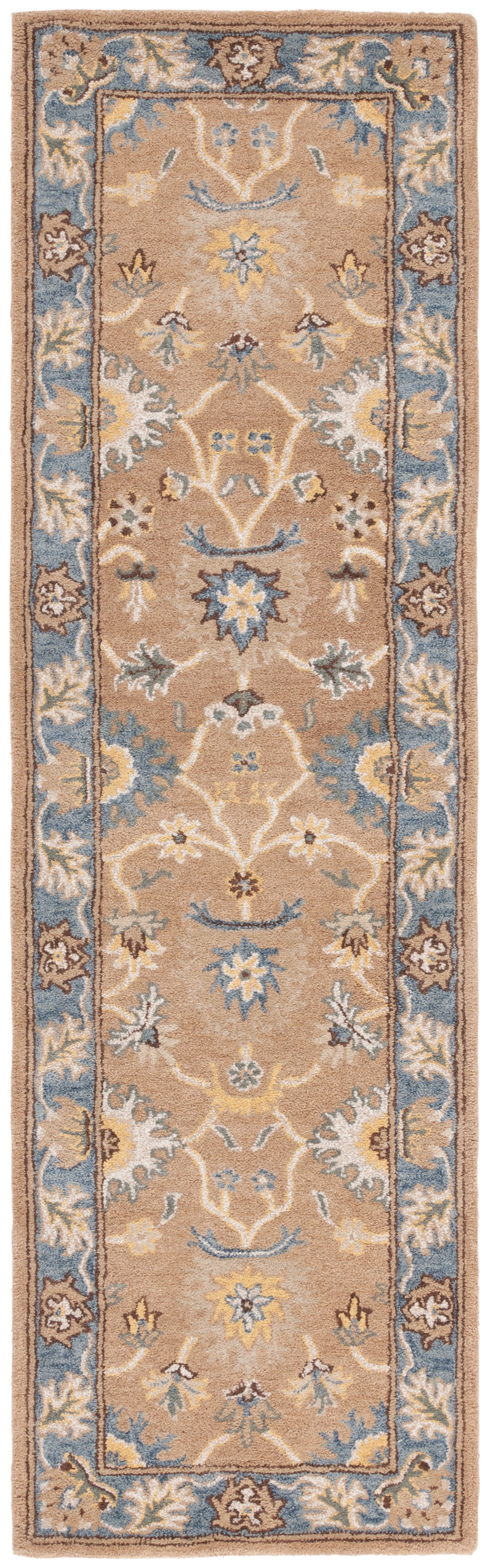 Safavieh Heritage Phipp Oriental Wool Runner Rug, Camel/Blue, 2'3" x 8'
