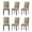 Camel, variant on AFO Upholstered Dining Chairs Set of 6, Fabric Kitchen Side Chairs with Solid Wood Legs, Camel