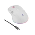 thumbnail image 1 of Mouse Inalambrico Getttech GGM-RGBTR-01-WH Triple Funcion Wifi Bluetooth USB 6400DPI Bateria Recargable Blanco, 1 of 10