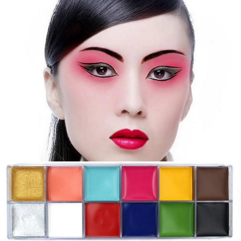 Athena Face Body Paint Oil Palette, Professional Flash Non Toxic Safe  Tattoo Hal