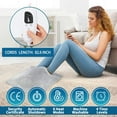 thumbnail image 5 of lectric Foot Warmer - Cuddly Foot Warmer - Automatic Shut-Off - Washable Electric Foot Warmer Quick Heating Cushion for Foot, Back and Full Body for Men and Women (Grey), 5 of 5