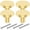 4Pcs, variant on Threns 4pcs Antique Solid Brass Cupboard Door Knob Round Copper Dresser Knob Single Hole Center Drawer Handle Knob Brushed Gold Hardware Knob for Furniture Kitchen Cupboard Closet Wardrobe