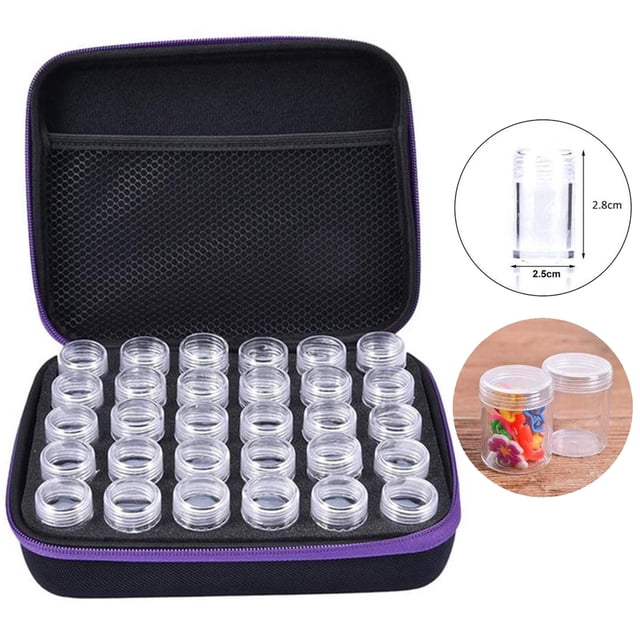 Essential Oil Case 30-Grid Essential Oil Organizer with 30 Small Bottles