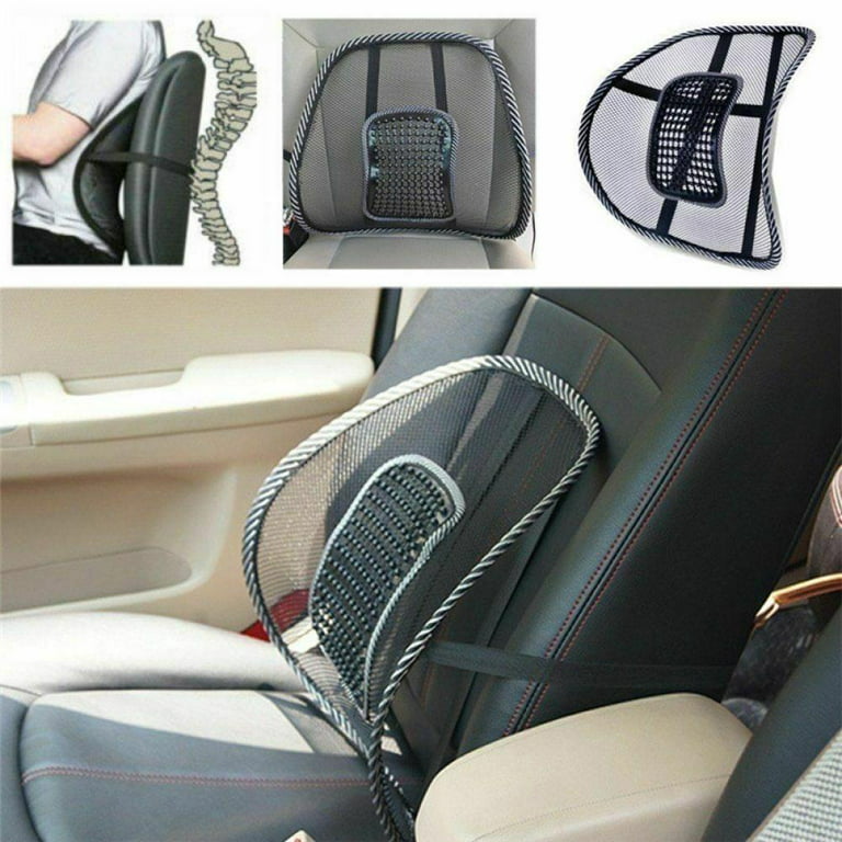 Breathable Mesh Car Chair Seat Back Support Massage Cushion Lumbar