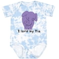 thumbnail image 3 of Inktastic I Love My Tia Elephant Purple Boys or Girls Baby Bodysuit, 3 of 5