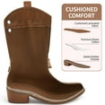thumbnail image 3 of Ecetana Cowboy Boots for Women Western Booties Comfort Riding Rivet Mid Calf Boots, 3 of 7
