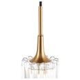 thumbnail image 3 of Woodbridge Lighting Regent Park 1Lt Glass Halogen G9 Pendant in Brass/Bronze, 3 of 4