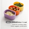 thumbnail image 6 of Premium Korean-Made Silicone Airtight Food Container with Steam Vent – , Leakproof, Microwave & Freezer Safe Meal Prep. & Leftovers Storage (Violet, 4p Multi-Size Set), 6 of 8